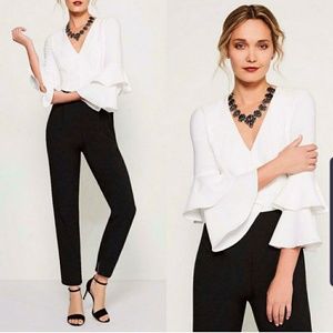 NWT Maggie London Black and White Jumpsuit